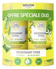 Weleda Dezodorant w Sztyfcie Citrus Bergamot Zestaw 2 x 50 g