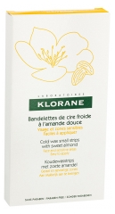 Klorane 6 Doubles Bandelettes de Cire Froide à l'Amande Douce