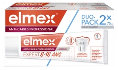 Elmex Dentifrice Anti-Caries Professional Expert 8-18 ans Lot de 2 x 75 ml