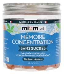 Mium Lab Mémoire Concentration Sans Sucres 42 Gummies