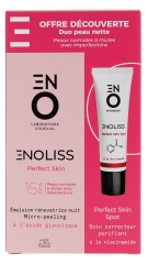 Codexial Enoliss Perfect Skin 15 AHA Émulsion Rénovatrice Nuit Micro-Peeling 30 ml + Soin Correcteur Purifiant 30 ml