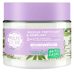 Pulpe de Vie Masque Capillaire Fortifiant et Démêlant Chanvre et Romarin 3en1 Bio 300 ml