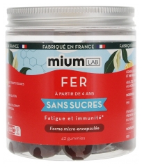 Mium Lab Fer Sans Sucres 42 Gummies