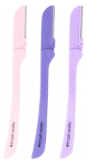 Brushworks Juego de 3 Afeitadoras de Cejas Plegables