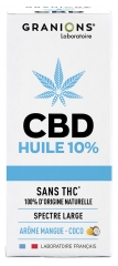 Granions Huile CBD 10% Mangue Coco 10 ml