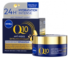 Nivea Q10 Anti-Rides Extra Nourrissant Soin de Nuit Réparateur 50 ml