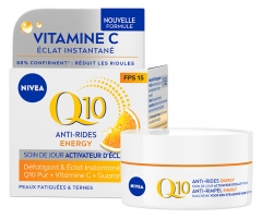 Nivea Q10 Anti-Rides Energy Soin de Jour Activateur d'Éclat SPF15 50 ml