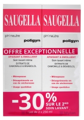 Saugella Poligyn Trattamento di Lavaggio Intimo Set di 2 x 250 ml