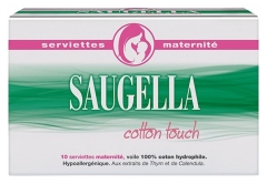 Saugella Cotton Touch 10 Maternity Sanitary Napkins