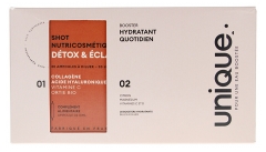 Edinstveni Detox & Sijaj Shoti 30 Ojačevalcev + Hidratacijski Ojačevalci 30 ampul