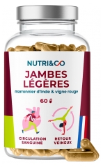 Nutri&amp;Co Pernas Leves 60 C&aacute;psulas