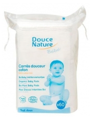 Douce Nature Bébé Carrés Douceur Coton Bio 60 Cotons