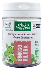 Nutriveggies Ginkgo Biloba Bio 40 Gélules