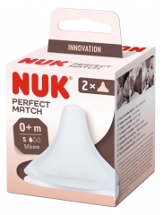 NUK Perfect Match 2 Tétines Silicone 0 Mois et +