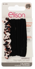 Elison 4 Elastici per Capelli Spessi