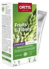 Ortis Frutta e Fibre Polvere Diluibile ad Azione Delicata 12 Bastoncini