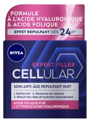 Nivea Cellular Expert Filler Crema Notte Anti-Età Rimpolpante 50 ml