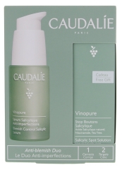 Caudalie Vinopure Salicylic Anti-Blemish Serum 30 ml + Salicylic Blemish Stop 15 ml Gratis