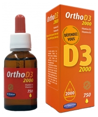 Orthonat Ortho D3 2000 IU Vitamin D3 750 Drops