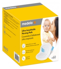 Medela 60 Coussinets d'Allaitement Ultra-Respirants