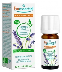 Puressentiel Olejek Eteryczny z Prawdziwej Lawendy (Lavandula Angustifolia) Organiczny 10 ml