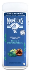 Le Petit Marseillais Gel Douche &amp; Bain Extra Doux Pin Bio &amp; Criste Marine 650 ml