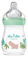 Luc et Léa Ergosense Biberón Anticólicos 150 ml Flujo Lento 0 Meses y +
