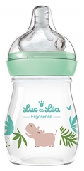 Luc et Léa Ergosense Biberon Anti-Colique 150 ml Débit Lent 0 Mois et +