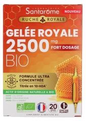 Santarome Royal Hive Royal Jelly 2500 mg Organic 20 Fiolek