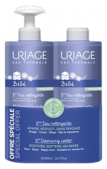 Uriage Bébé 1ère Eau Nettoyante Lot de 2 x 500 ml