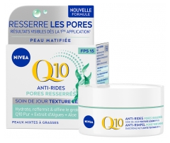 Nivea Q10 Proti gubam Zategnjene pore Dnevna nega SPF15 50 ml