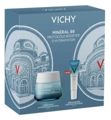 Vichy Minéral 89 Moisture Boost Cream 100H Rich 50 ml + Daily Fortifying and Replumping Booster 10 ml Free