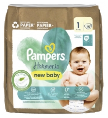 Pampers New Baby Harmonie 22 Nappies Size 1 (2-5 kg)