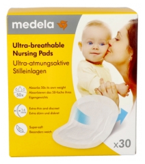 Medela 30 Ultra-breathable Nursing Pads