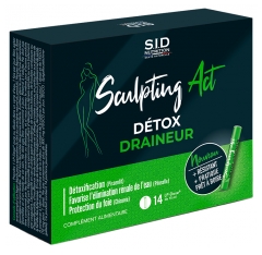 S.I.D Nutrition Sculpting Act Détox Draineur 14 LP-Doses