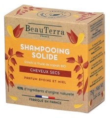 BeauTerra Shampoing Solide Cheveux Secs 75 g