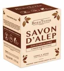 BeauTerra Sapone Solido di Aleppo 190 g