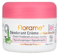 Florame Déodorant Crème Hypoallergénique Bio 50 g