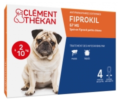 Clément Thékan Fiprokil 67 mg Petits Chiens 4 Pipettes