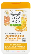 Gel de Duș Hidratant Citrice & Floare de Portocal Calcic Bio 450 ml L&eacute;a Nature SO BIO &eacute;tic