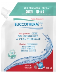 Buccotherm Primul Gel de Dinți cu Apă Termală Căpșuni Bio Eco-Re&icirc;ncărcare 200 ml