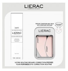 Lierac Diopti Pouch Correction Gel 15 ml + Reusable Eye Contour Patches