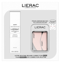 Lierac Diopti Crema Correzione Rughe 15 ml + Cerotti Occhi Riutilizzabili