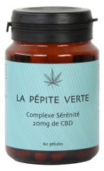 La Pépite Verte Serenity Complex 20mg of CBD 60 Capsules