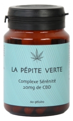 Pepita Verde Serenity Complex 20 mg de CBD 60 Cápsulas
