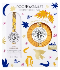 Roger &amp; Gallet Bois d'Orange Coffret Eau Parfumée Bienfaisante 30 ml + Savon Bienfaisant 100 gr Offert