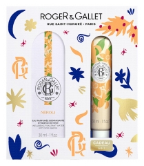 Roger &amp; Gallet Néroli Coffret Eau Parfumée Bienfaisante 30 ml + Crème Mains 30 ml Offert