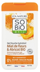 Léa Nature SO BIO étic Organiczny Nawilżający żel pod Prysznic z Miodem Kwiatowym i Morelą 450 ml