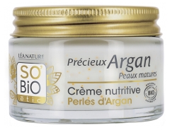 Léa Nature SO BIO étic Précieux Argan Crème Nutritive Perles d'Argan Peaux Matures Bio 50 ml