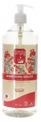 Simply Bio Champ&uacute; de Ducha Ecol&oacute;gico con Flores 1 L